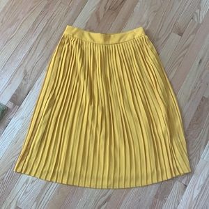 J. Crew Pleated Midi Skirt